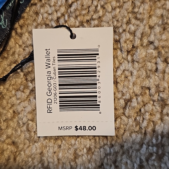 NWT Vera Bradley Rfid Georgia wallet - Picture 5 of 5